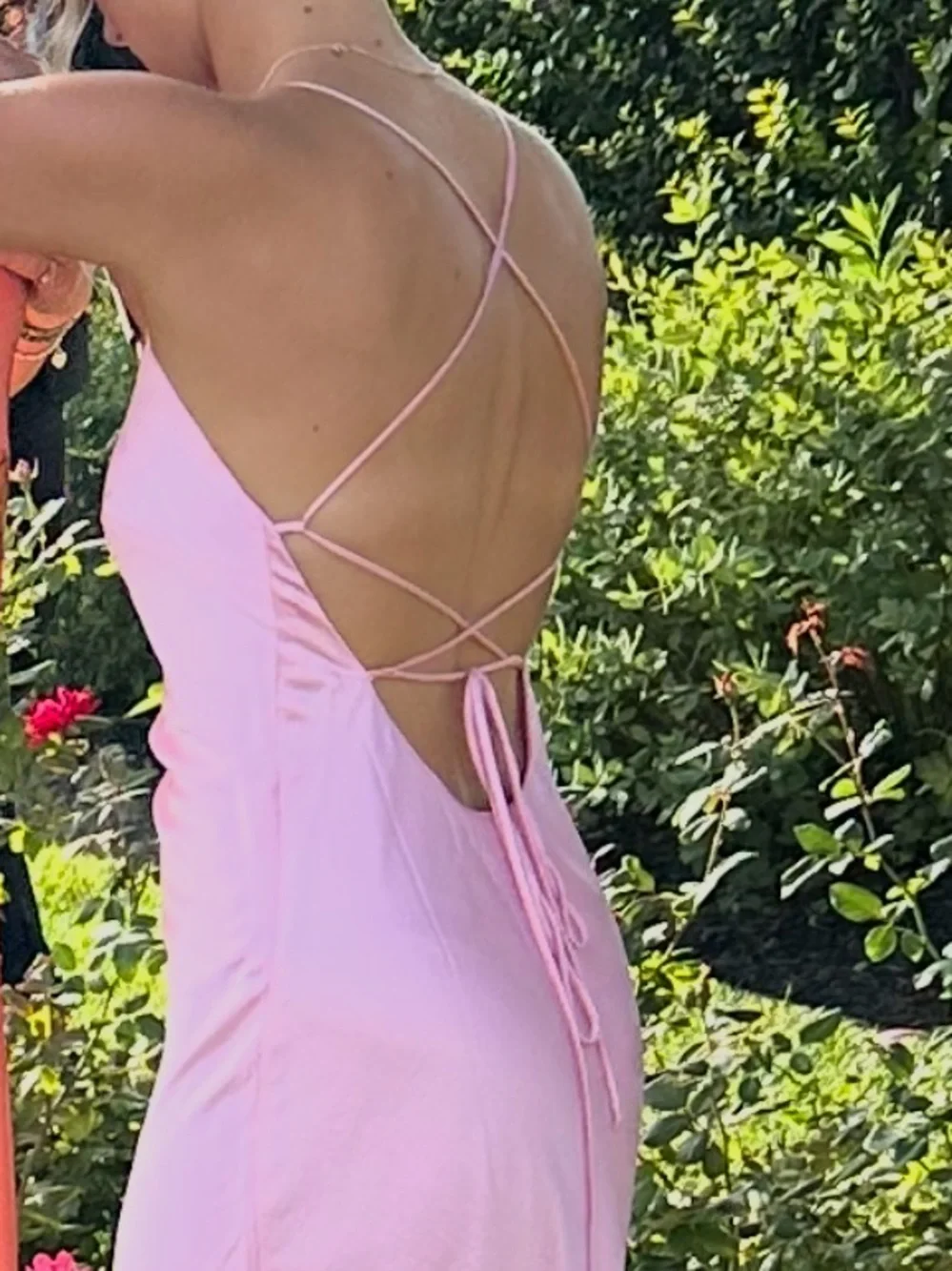 Show Me Your Mumu Light Pink Luxe Satin Dress